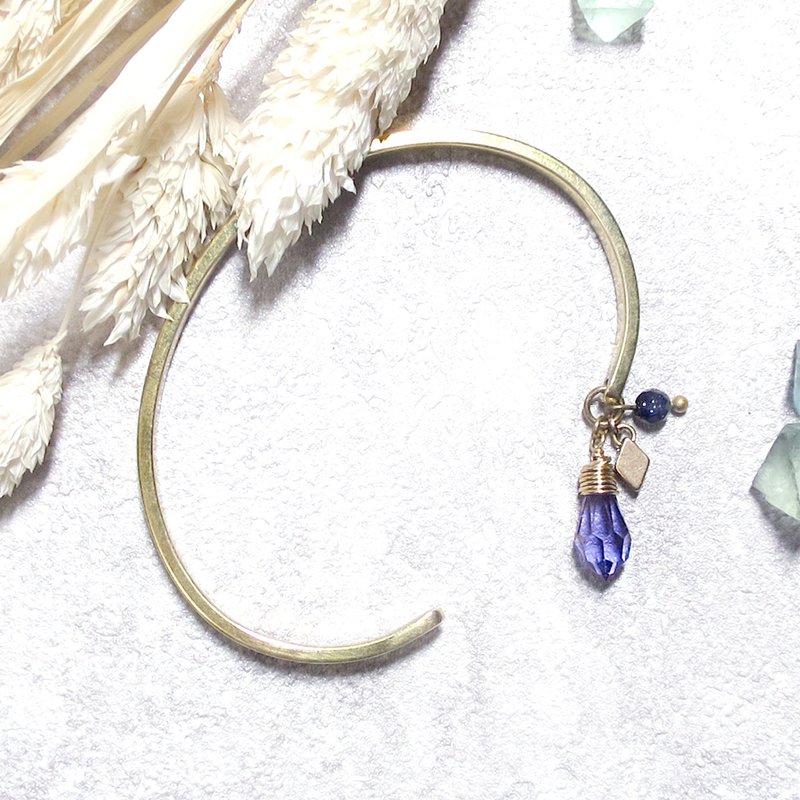 VIIART。浪漫之夜。施华洛世奇水晶黄铜手环 - 手链/手环 - 其他金属 紫色