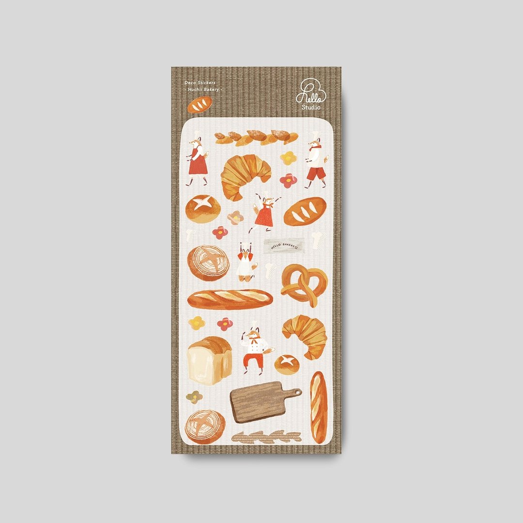 面包狐吉 Huchii Bakery | 透明割型贴纸 - 贴纸 - 纸 