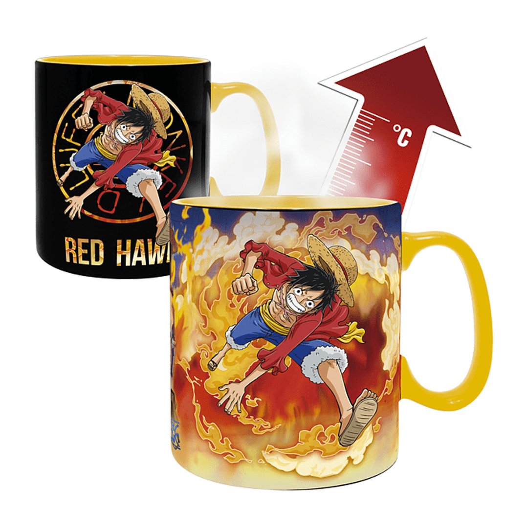 官方授权One Piece Red 鲁夫 路飞 萨波感温变色马克杯 - 其他杯子 - 其他材质 多色