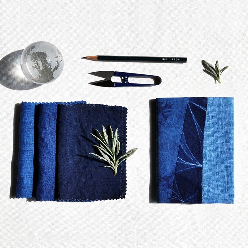 卓也蓝染 - 蓝染拼接笔记本 - 笔记本/手帐 - 其他材质 蓝色