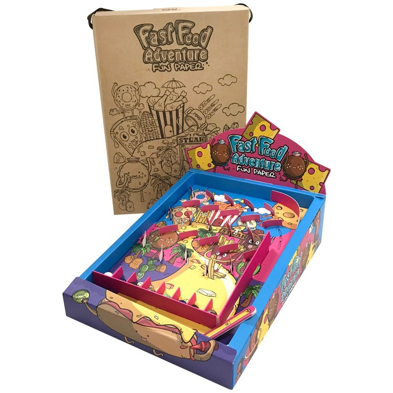 Fast Food Adventure Pinb 速食大冒险弹珠台 - 桌游/玩具 - 纸 多色