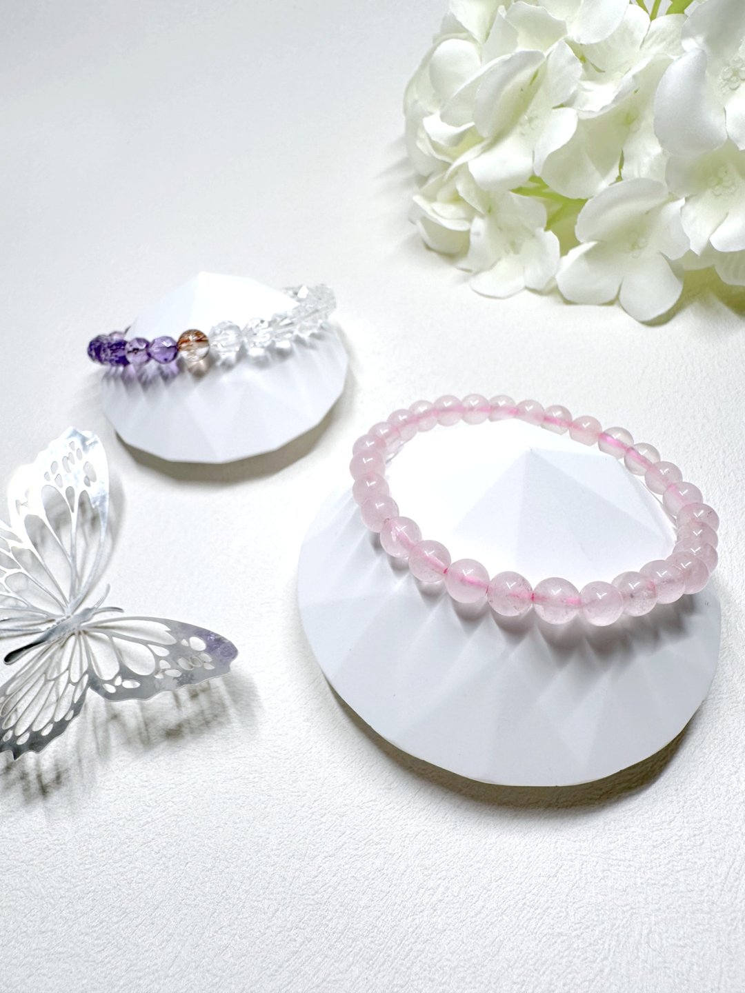 粉晶 Rose Quartz 手链 - 手链/手环 - 水晶 