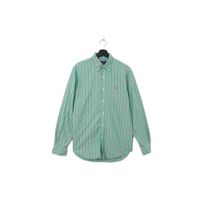 Back to Green-品牌衬衫 Polo苹果绿 灰蓝 LP-25//vintage shirt - 男装衬衫 - 真皮 