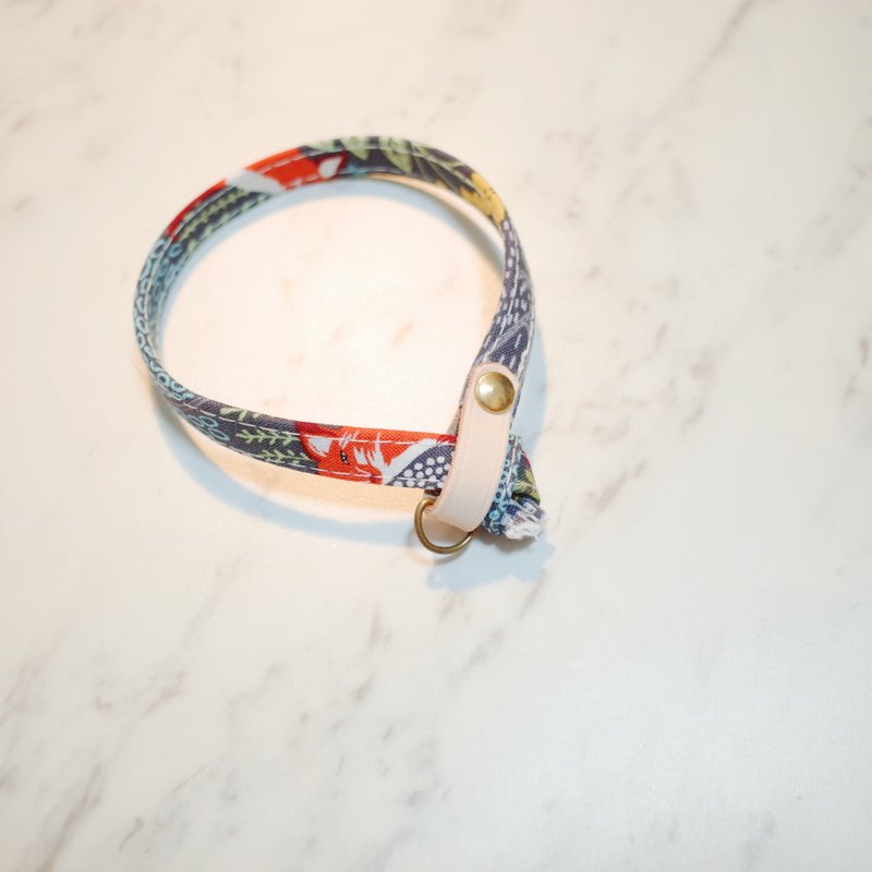 猫 项圈 小红狐的探险 可加购吊牌 附铃铛 - 项圈/牵绳 - 棉．麻 