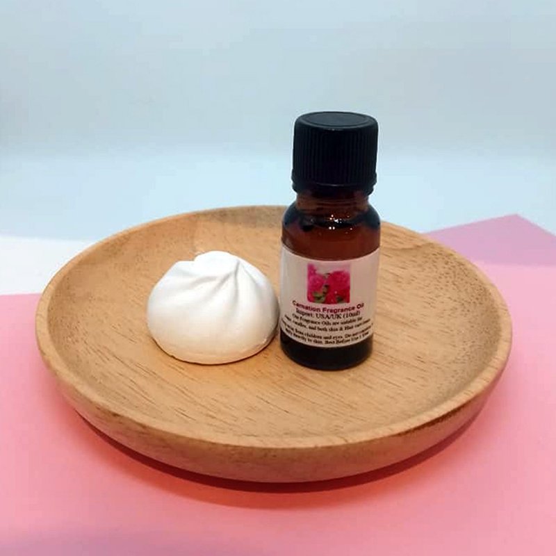 造型扩香石配香薰油(康乃馨) - 香薰/精油/线香 - 其他材质 红色