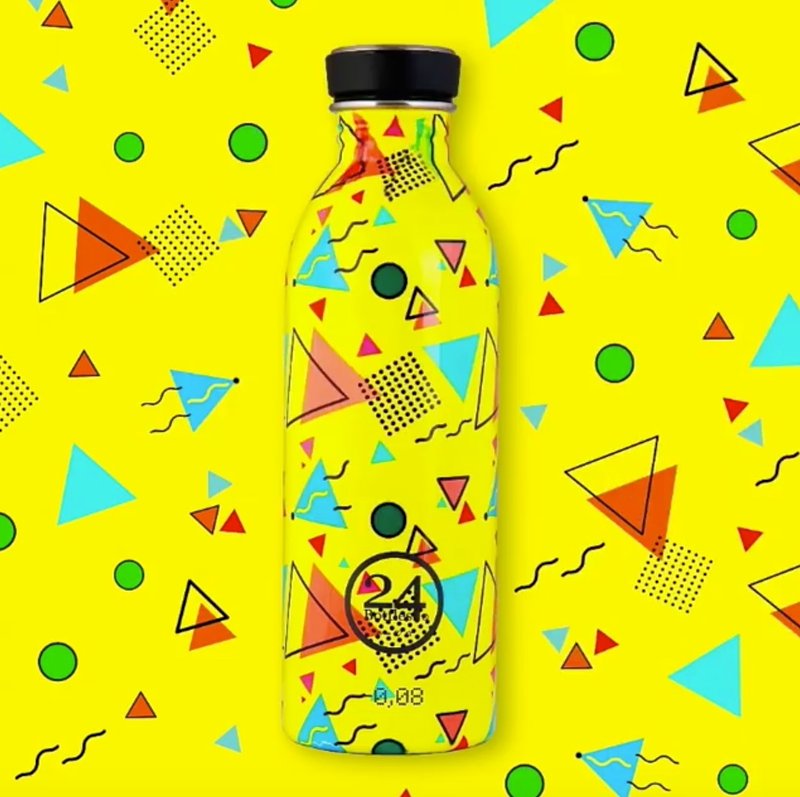 绝版款【URBAN超轻量羽毛系列】Big Bubble - 500ml不锈钢瓶 - 咖啡杯/马克杯 - 其他金属 黄色