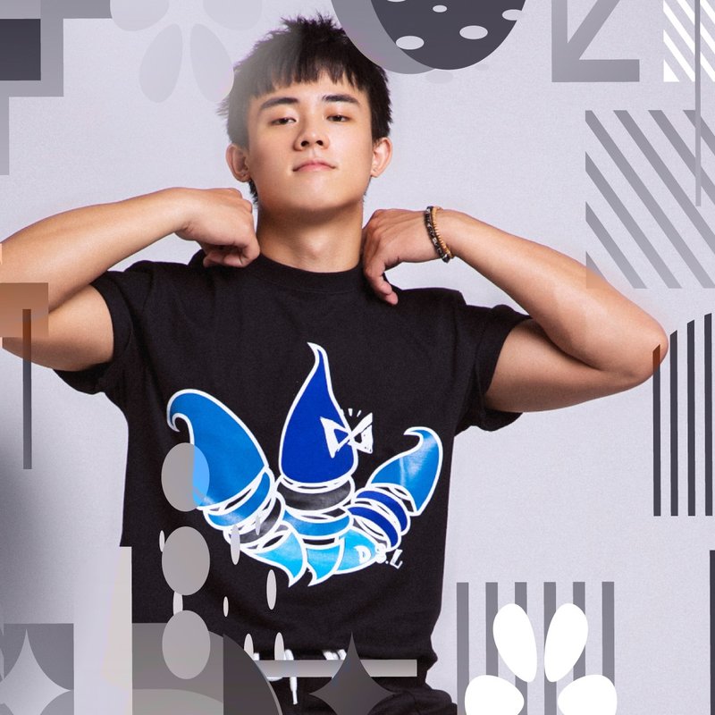 【限时出清6折】我不爱运动系列之腹鼓食上T-黑色(男生版) - 男装上衣/T 恤 - 棉．麻 黑色