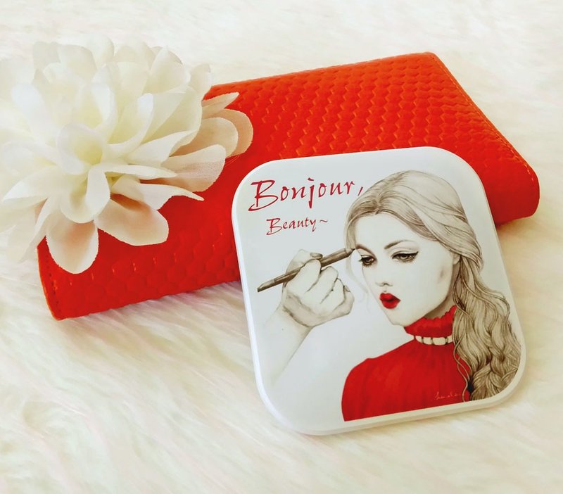 红唇小姐│陶瓷杯垫ceramic coaster - 杯垫 - 陶 白色