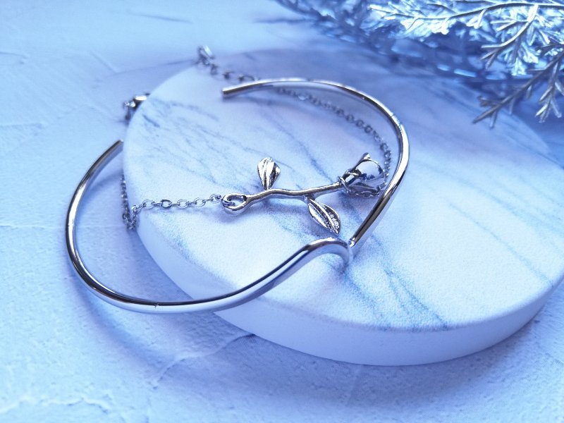 玫瑰戒律 - 手链/手环 - 其他金属 银色