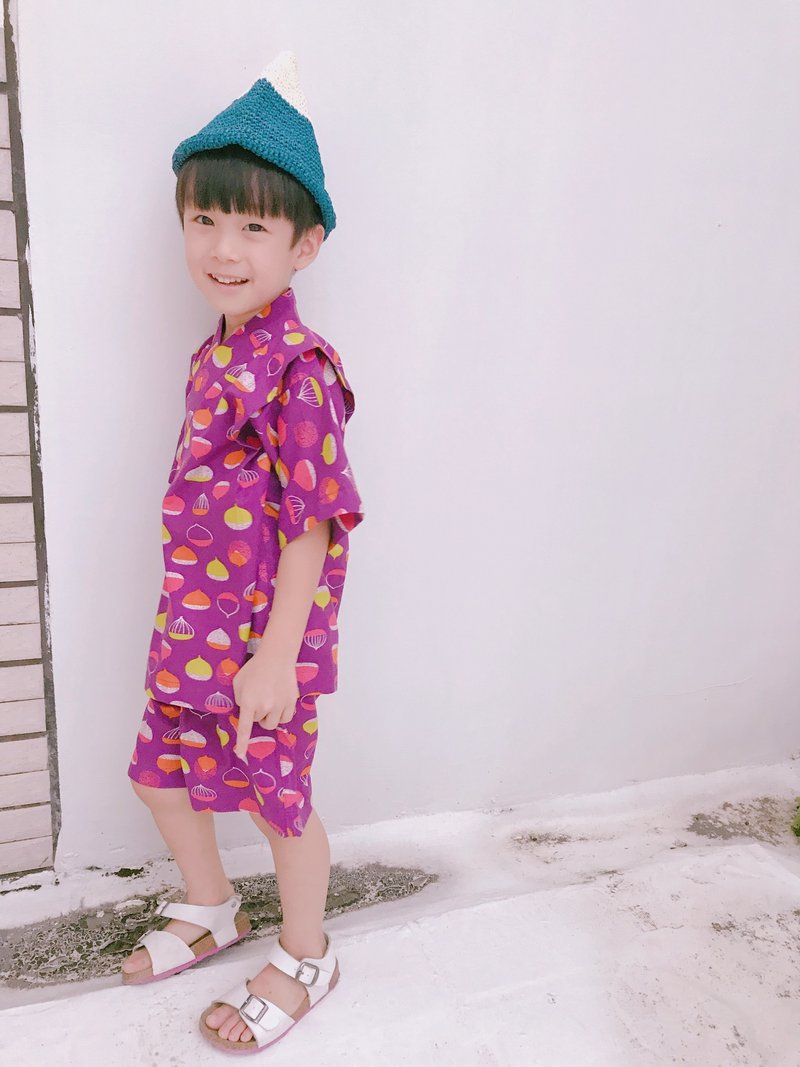 秋日甚平【天凉好栗子】 - 其他 - 棉．麻 紫色