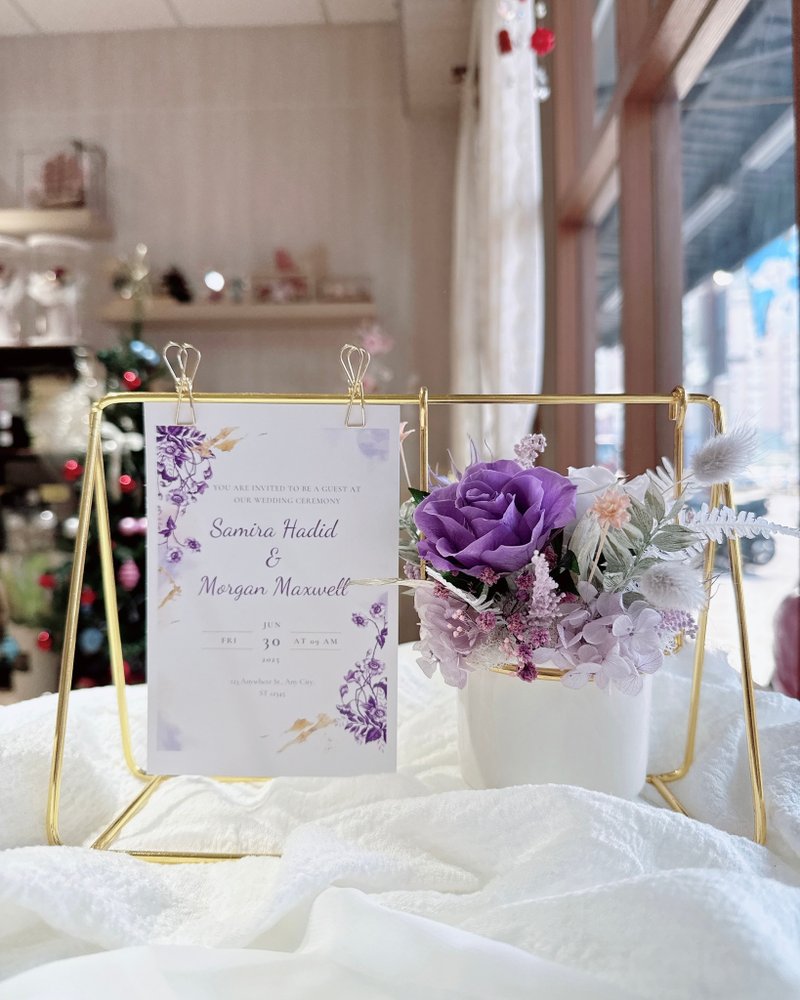 秋千摇摇与玫瑰花礼 - 干燥花/捧花 - 植物．花 