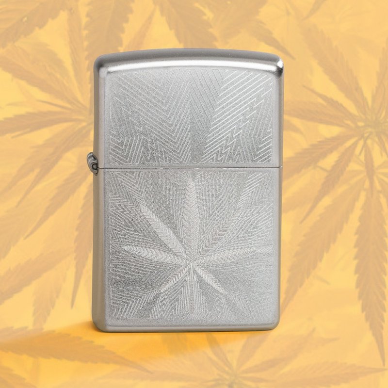 【ZIPPO官方旗舰店】华叶锦绣-大麻叶防风打火机 46256 - 其他 - 铜/黄铜 多色