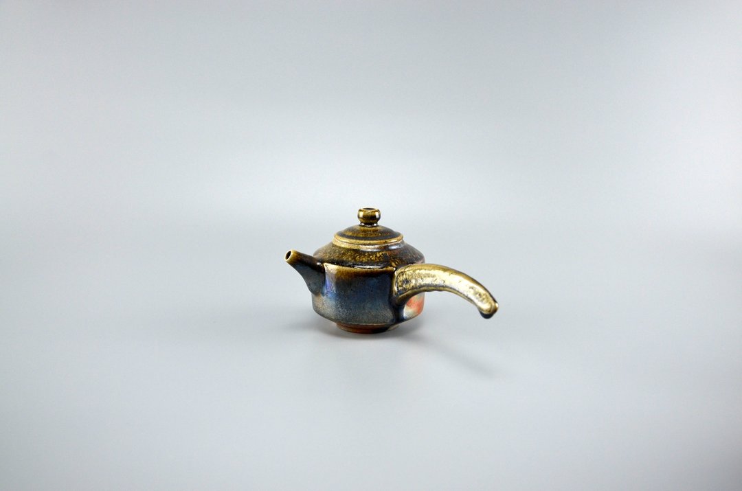 柴烧侧把壶 - 花瓶/陶器 - 陶 