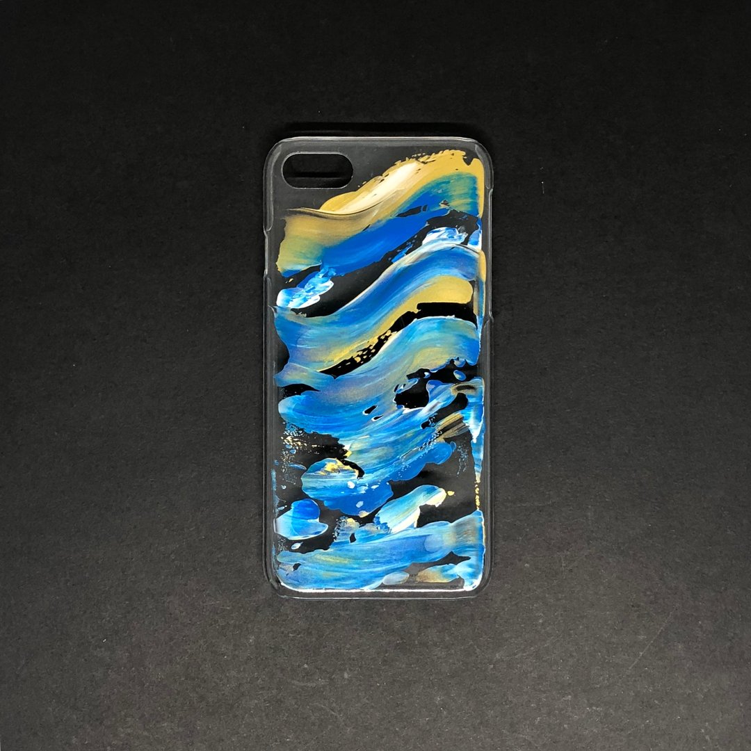 Acrylic 手绘抽象艺术手机壳 | iPhone 7/8 |  Atlantic - 手机壳/手机套 - 压克力 蓝色