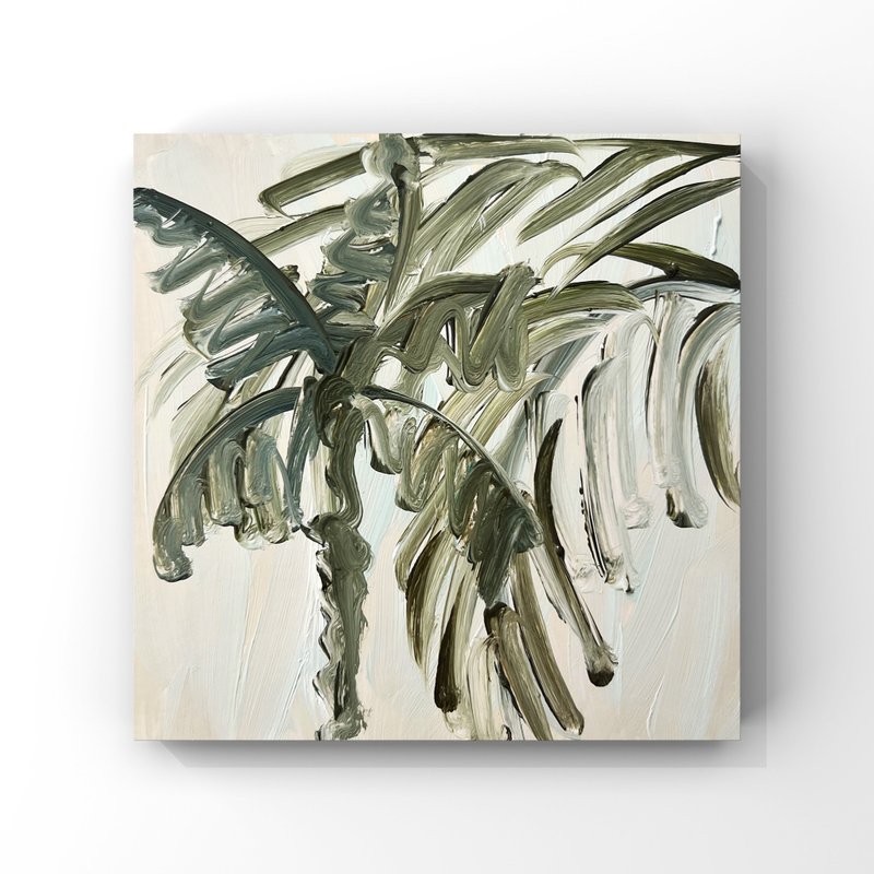 马尔代夫氛围艺术 马尔代夫美学墙艺术棕榈树原创油画 - 海报/装饰画/版画 - 其他材质 多色
