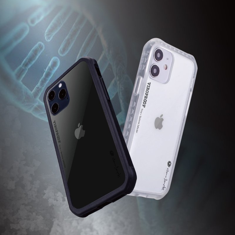 Viroproof Series│iPhone 12 mini (5.4寸) 超奈米抗病毒防摔壳 - 手机壳/手机套 - 塑料 黑色