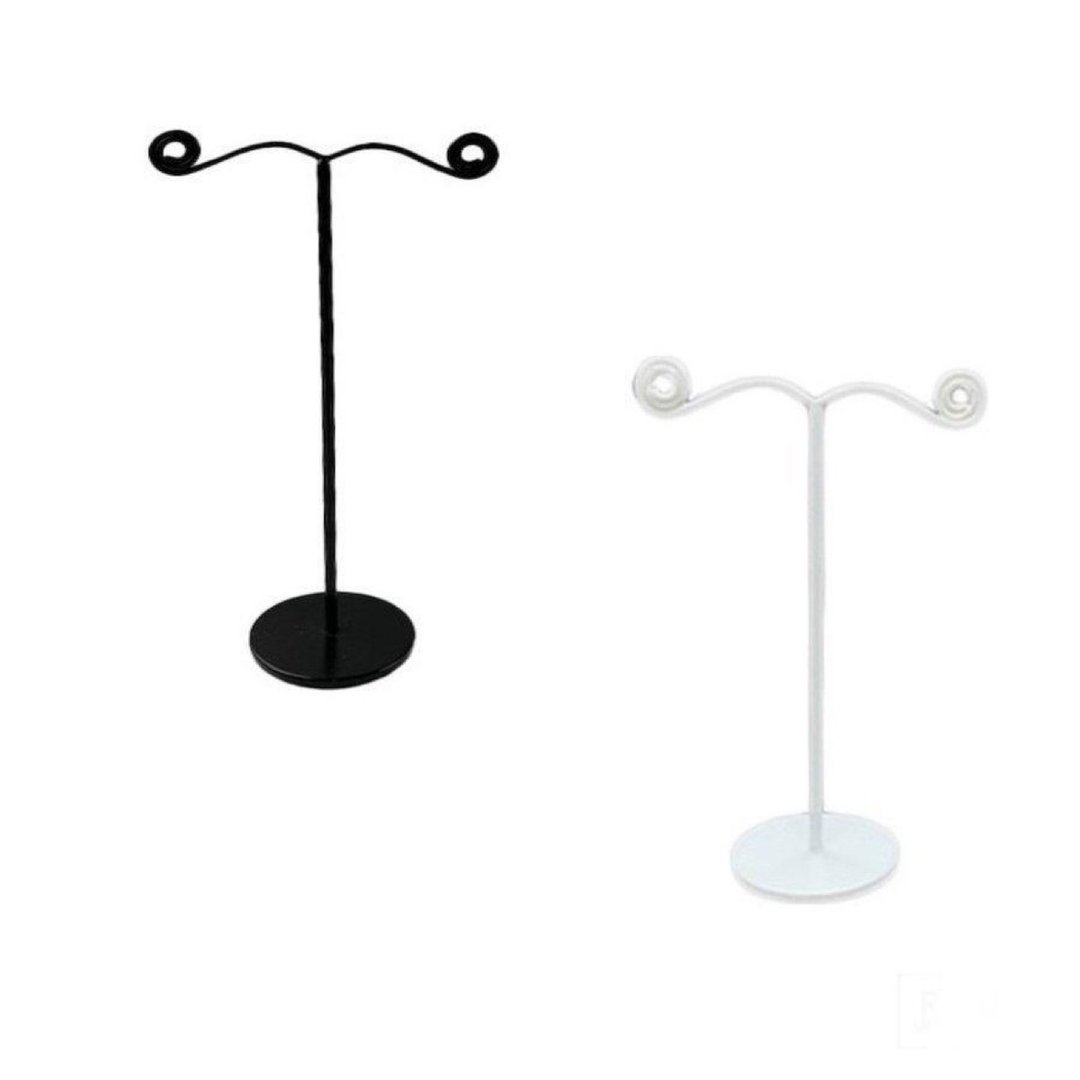 Earring stand T-shaped S - 收纳用品 - 其他金属 黑色