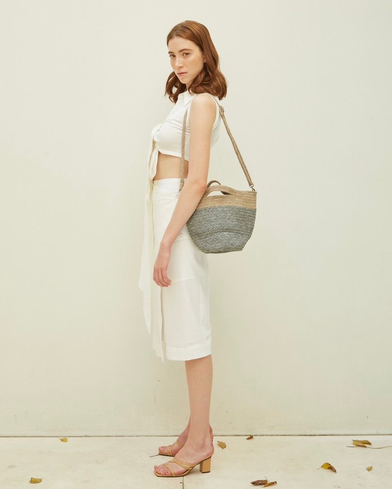 ALBA | TOTE BAG S - 手提包/手提袋 - 塑料 灰色