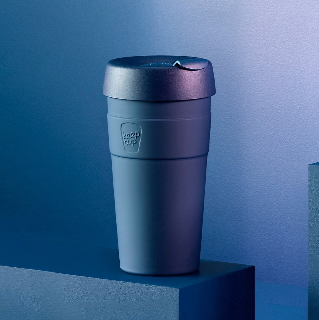 澳洲 KeepCup 真空保温杯 L - 优雅蓝 - 咖啡杯/马克杯 - 不锈钢 蓝色