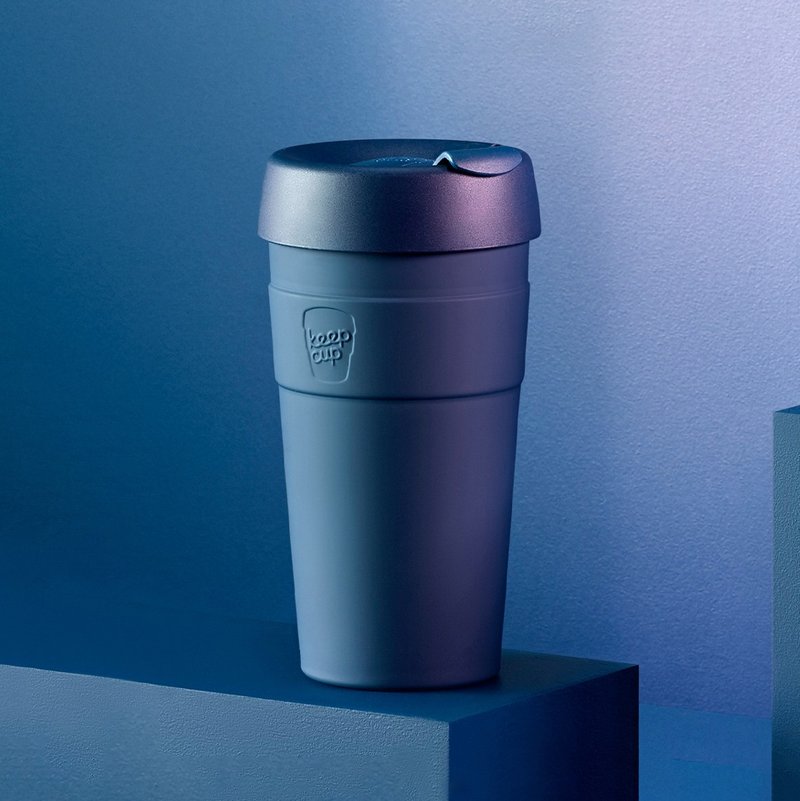 澳洲 KeepCup 真空保温杯 L - 优雅蓝 - 咖啡杯/马克杯 - 不锈钢 蓝色