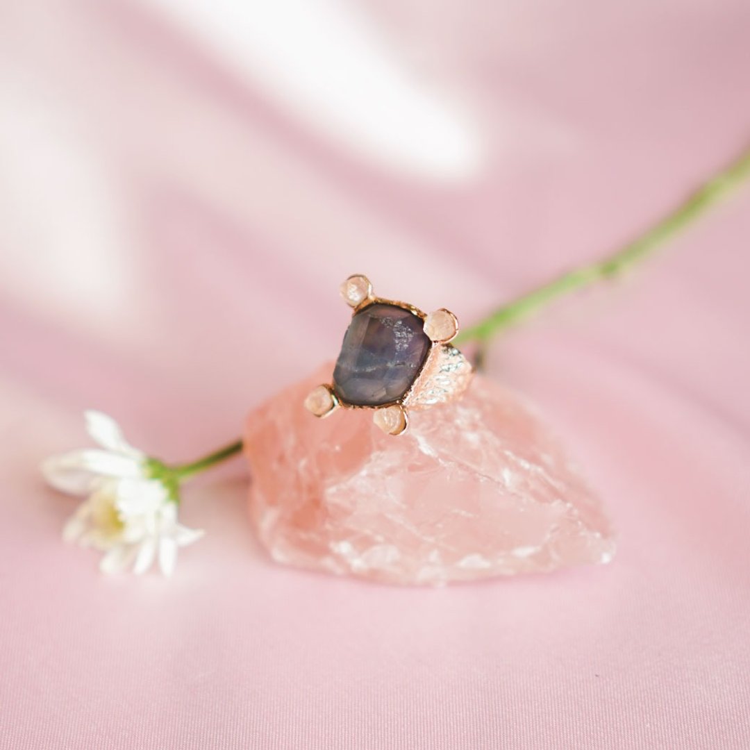 Grace Ring - 戒指 - 半宝石 粉红色