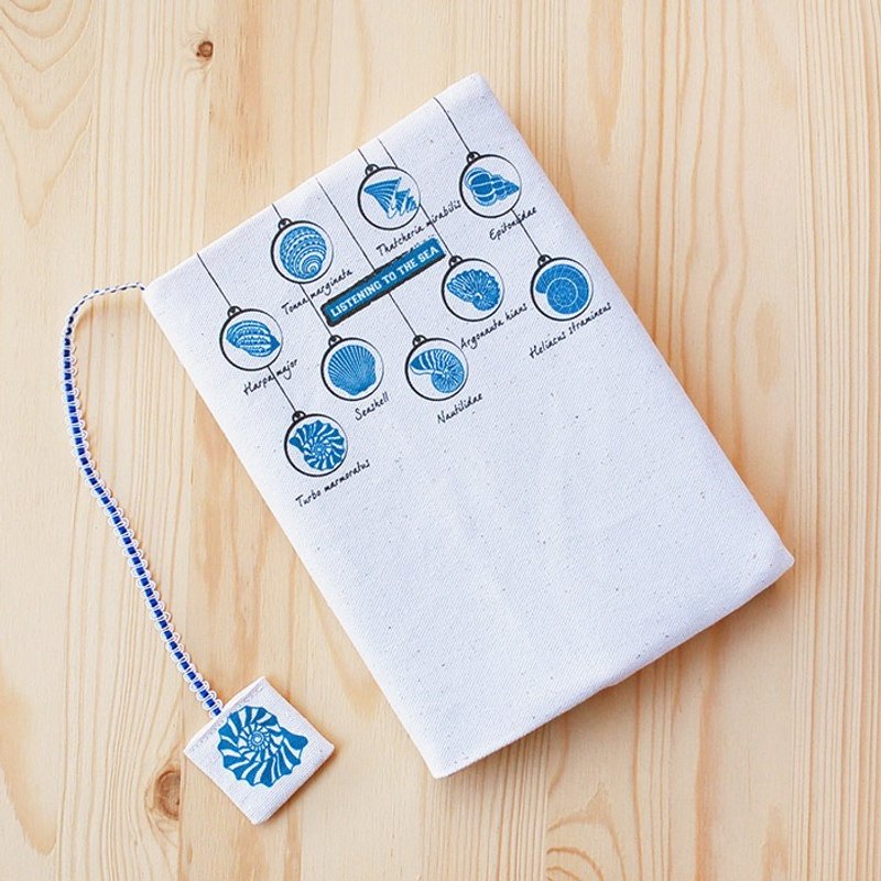 A5蓝贝壳书衣 - 笔记本/手帐 - 棉．麻 蓝色