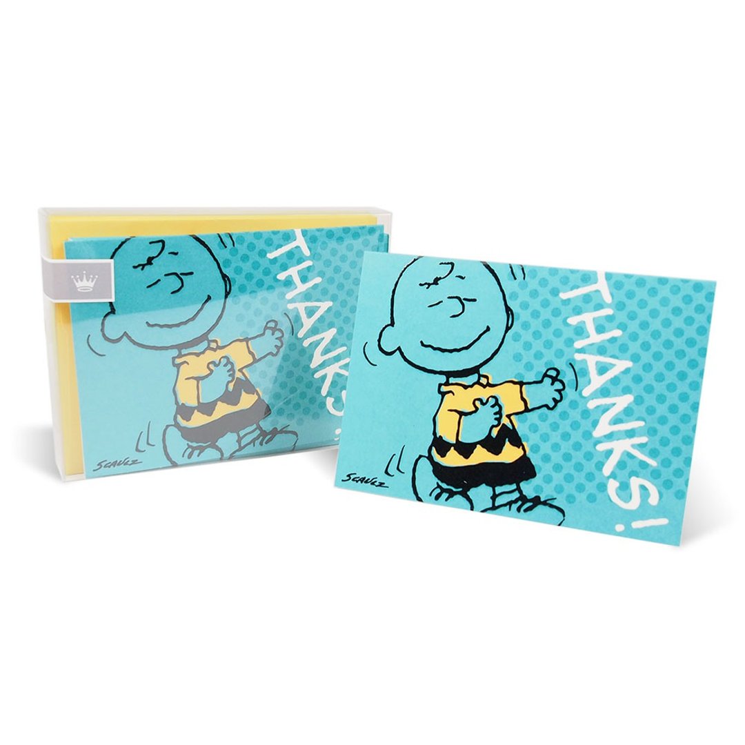 Snoopy精装盒卡-查理布朗【Hallmark-Peanuts 无限感谢】 - 卡片/明信片 - 纸 蓝色