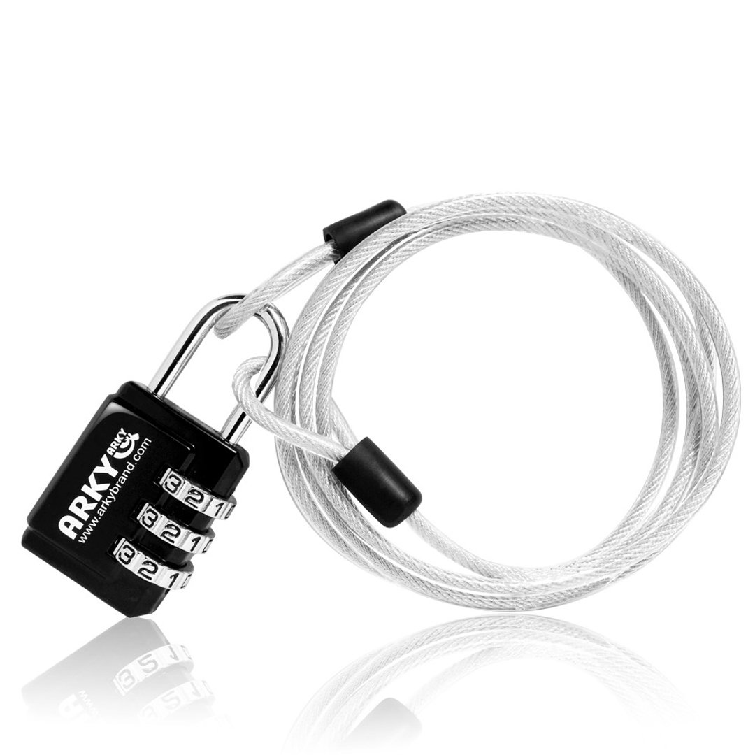 GOOD LOCK 多用途钢绳密码锁 - 行李箱/行李箱保护套 - 其他材质 黑色