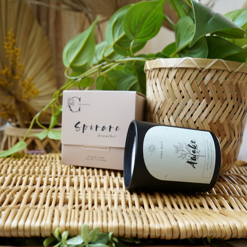 No.VI 青柠罗勒 大豆蜡蜡烛 - 蜡烛/烛台 - 玻璃 