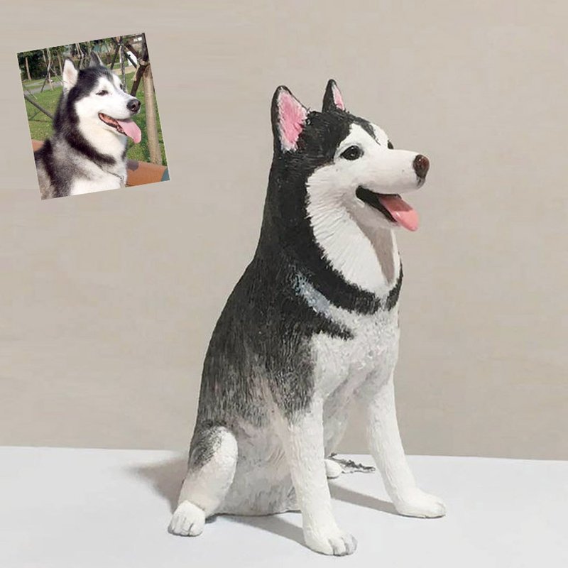 定制化礼物 微笑哈士奇 - 其他 - 粘土 