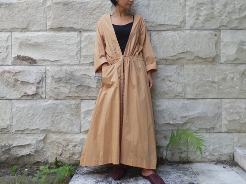Long cardigan / beige - 女装休闲/机能外套 - 其他材质 卡其色