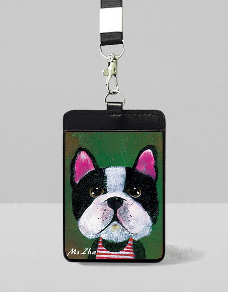 识别证套\爱运动的法斗\加送狗狗猫猫明信片一张(随机) - 证件套/卡套 - 人造皮革 咖啡色