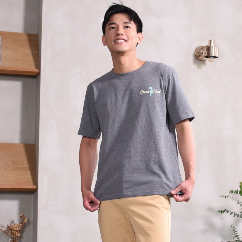 【台湾跳岛系列Tee】绿岛海马邮箱。中磅细纤纯棉。透气舒适版 - 男装上衣/T 恤 - 棉 
