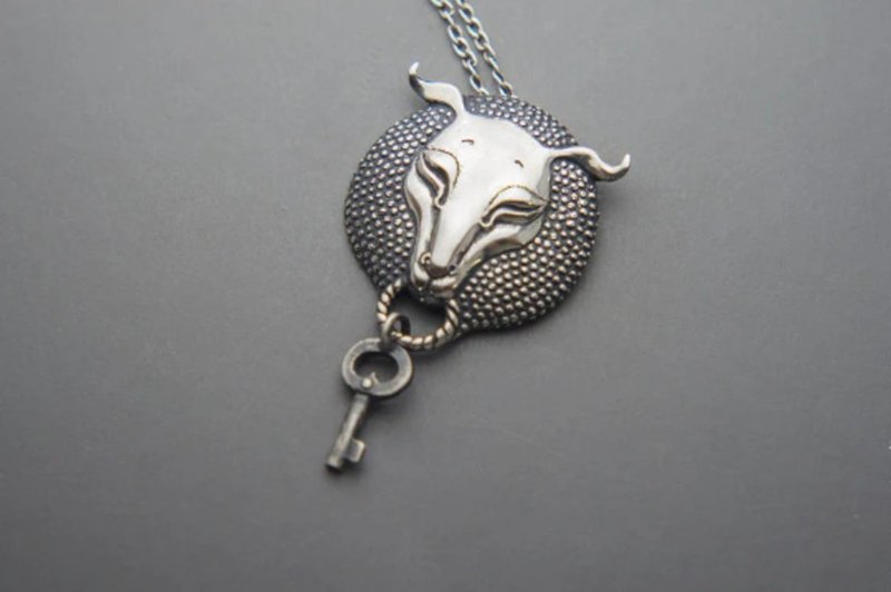 Keeper of the Key Pendant - 项链 - 纯银 银色