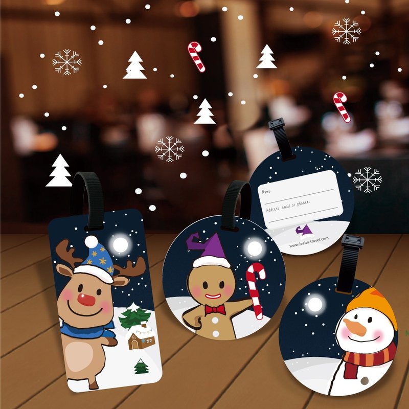 【节庆系列】圣诞好朋友行李吊牌/交换礼物/圣诞礼盒/旅行 - 行李吊牌 - 环保材料 