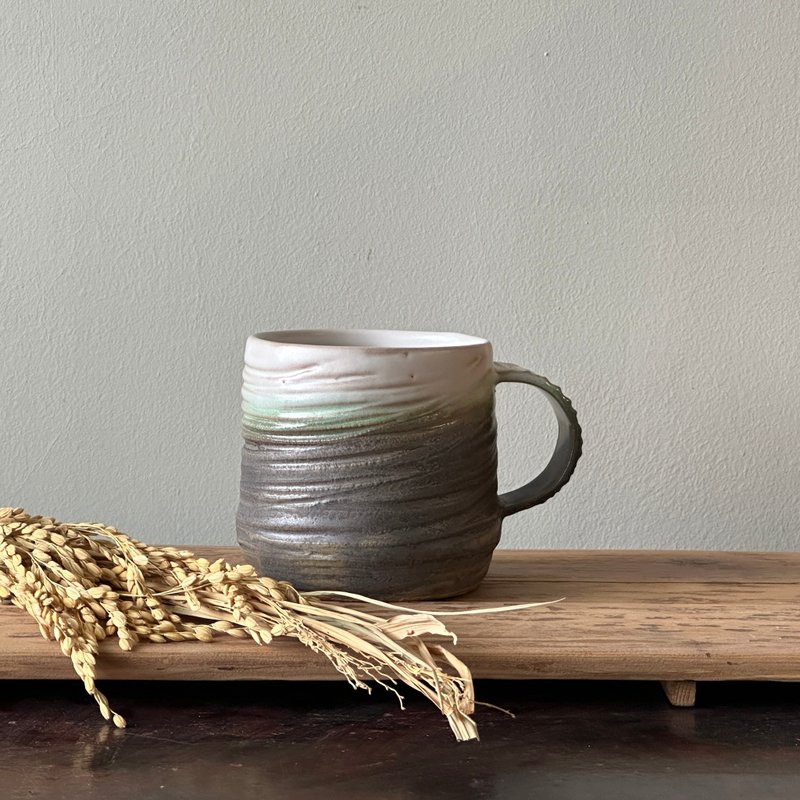 徜徉 夜晚咖啡杯 400cc - 咖啡杯/马克杯 - 陶 