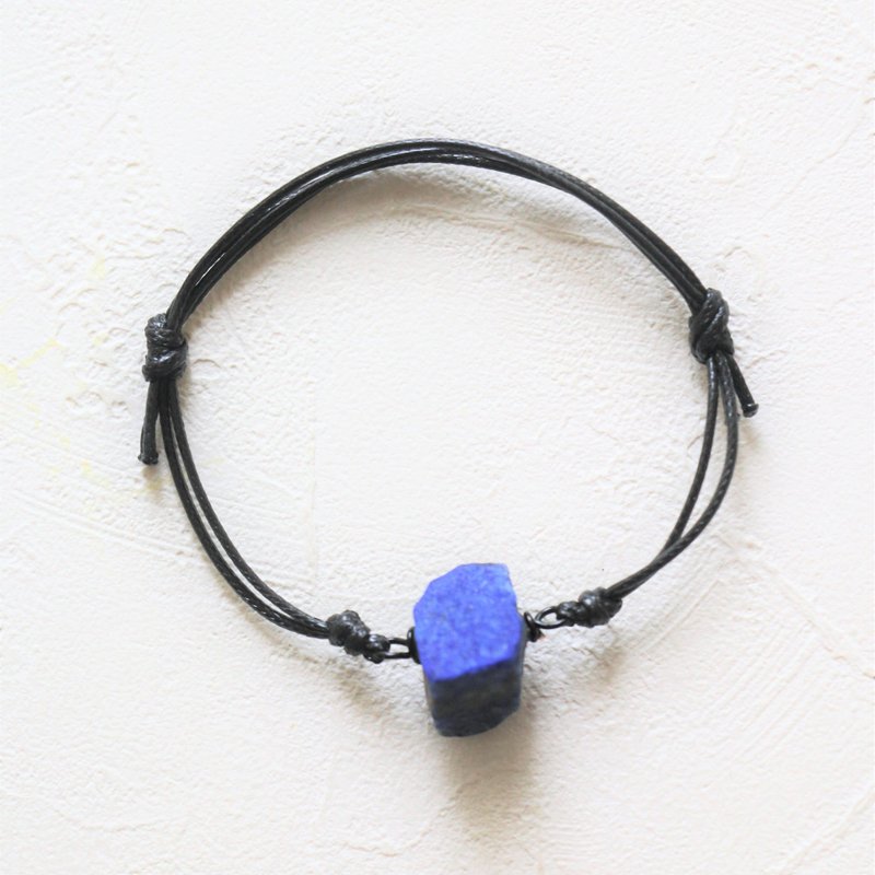 天然青金石手链 矿石手环 水晶手绳 情侣手绳 朋友手绳 - 手链/手环 - 宝石 蓝色