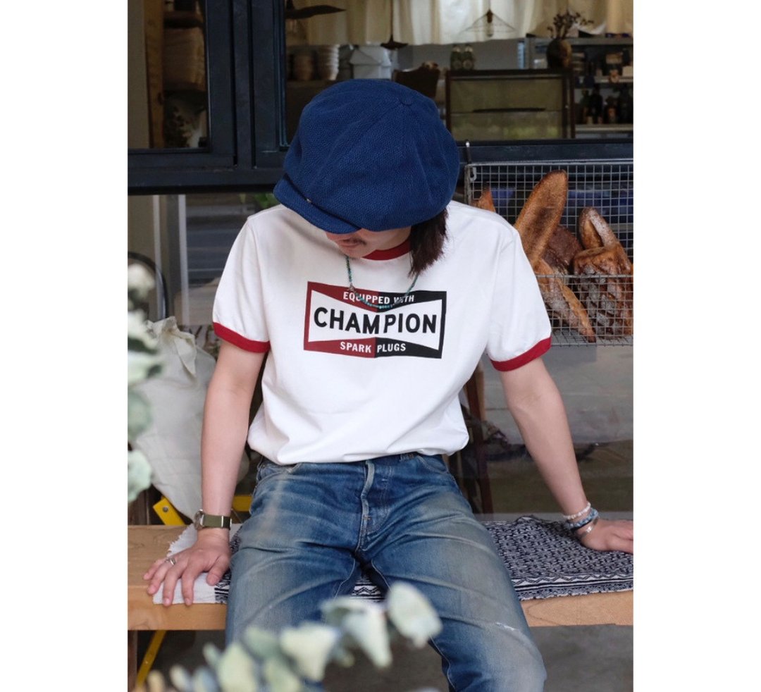 NON STOCK 美式复古印花上衣 HOT ROAD 骑士 纯棉舒适 情侣 T-SHIRT - 男装上衣/T 恤 - 棉．麻 白色