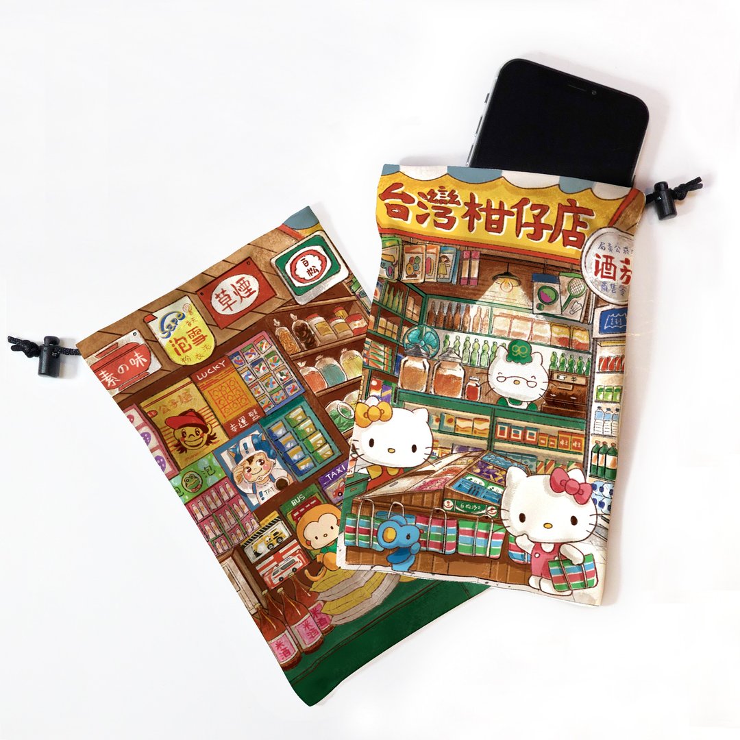 Hello Kitty 柑仔店 手机万用袋 =布漾独家设计= 三丽鸥官方授权 - 化妆包/杂物包 - 其他材质 多色