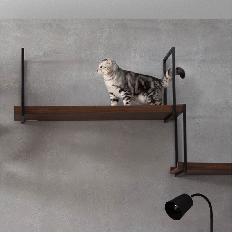 猫天空走道 Avenue-胡桃木黑 - 玩具 - 木头 咖啡色