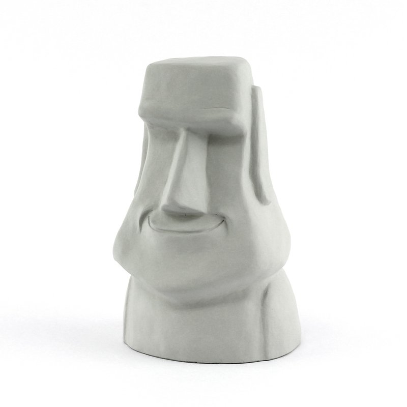 水泥摩艾 Moai－笑笑摩艾 - 玩偶/公仔 - 水泥 灰色