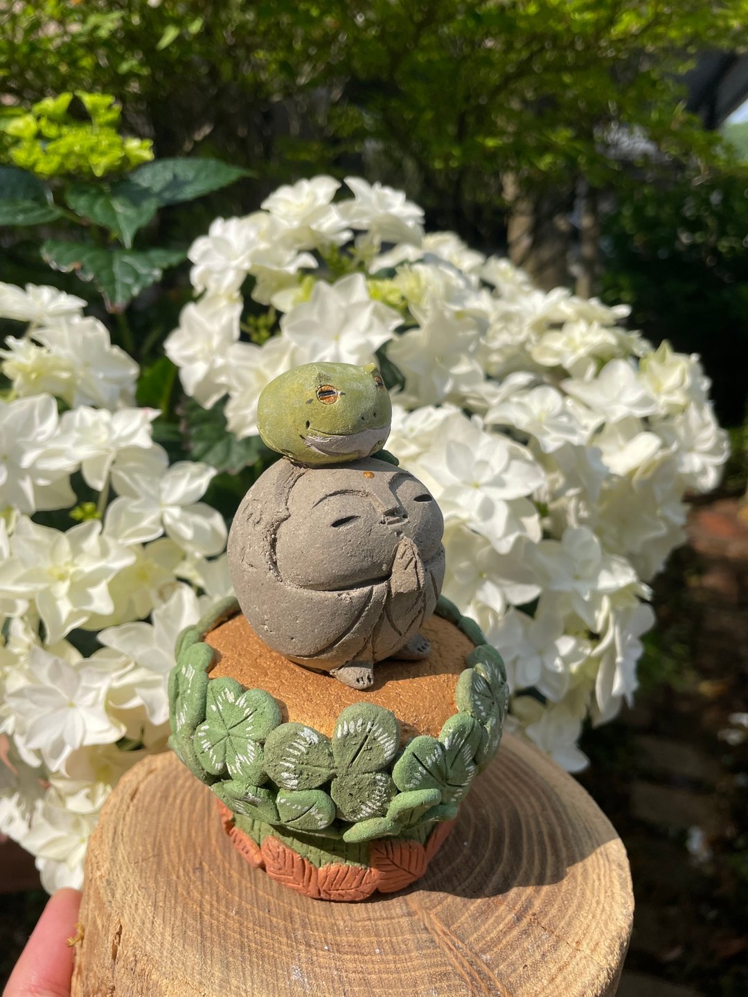 青蛙与地藏菩萨 - 摆饰 - 瓷 白色