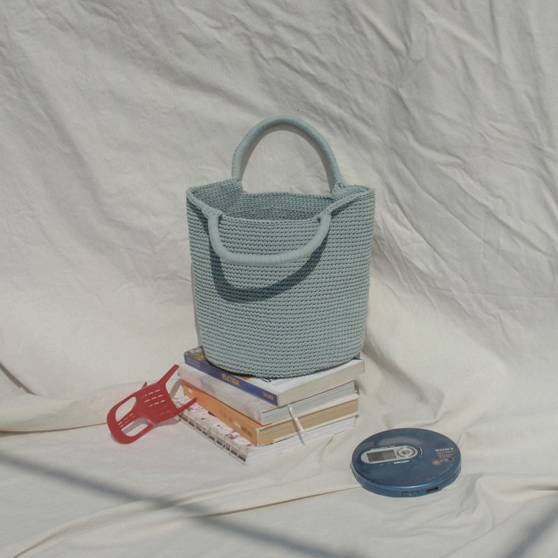 Greyish Blue ,Bucket Handbags, Tank bag, Shopping bag, Bucket bag ,Handbags - 手提包/手提袋 - 其他材质 蓝色
