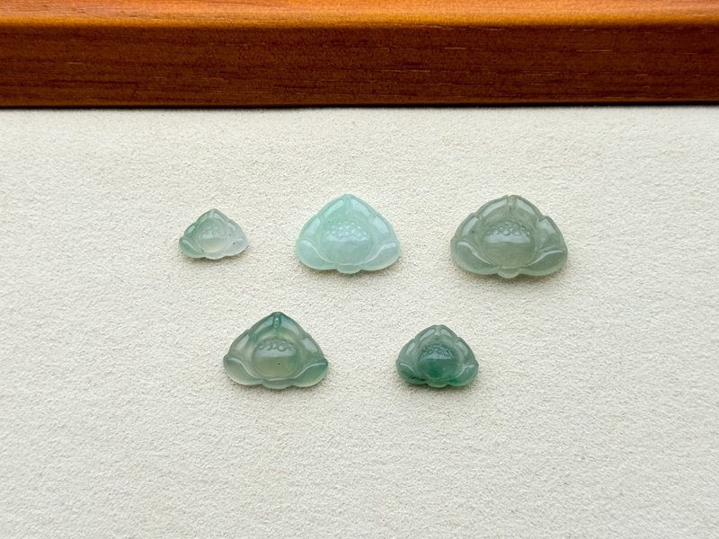 采矿 翡翠莲花配件 莲花吊坠配件 饰品配件 微雕莲花配件 - 其他 - 玉石 