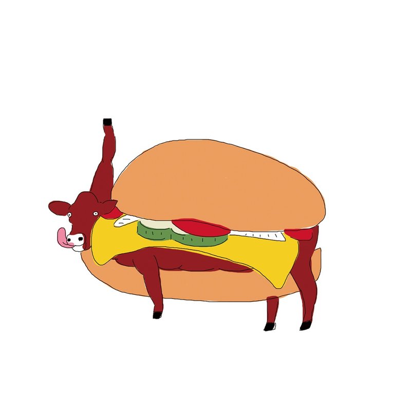 吉士汉堡 T - Shirt - 女装 T 恤 - 棉．麻 多色