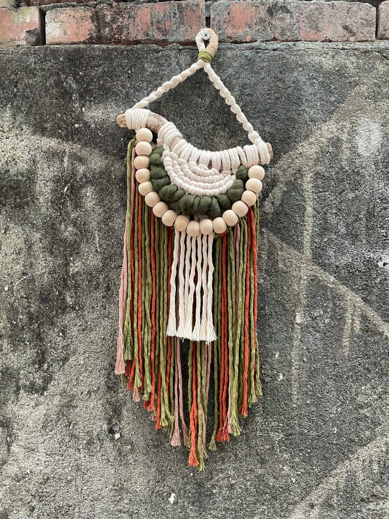 漂流木编织挂饰/森林里的芬多精/ - 摆饰 - 棉．麻 