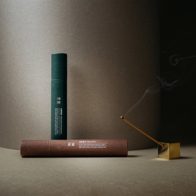 叶叶 | 单方薰香 - 秘鲁圣木 x 台湾肖楠 - 香薰/精油/线香 - 木头 咖啡色
