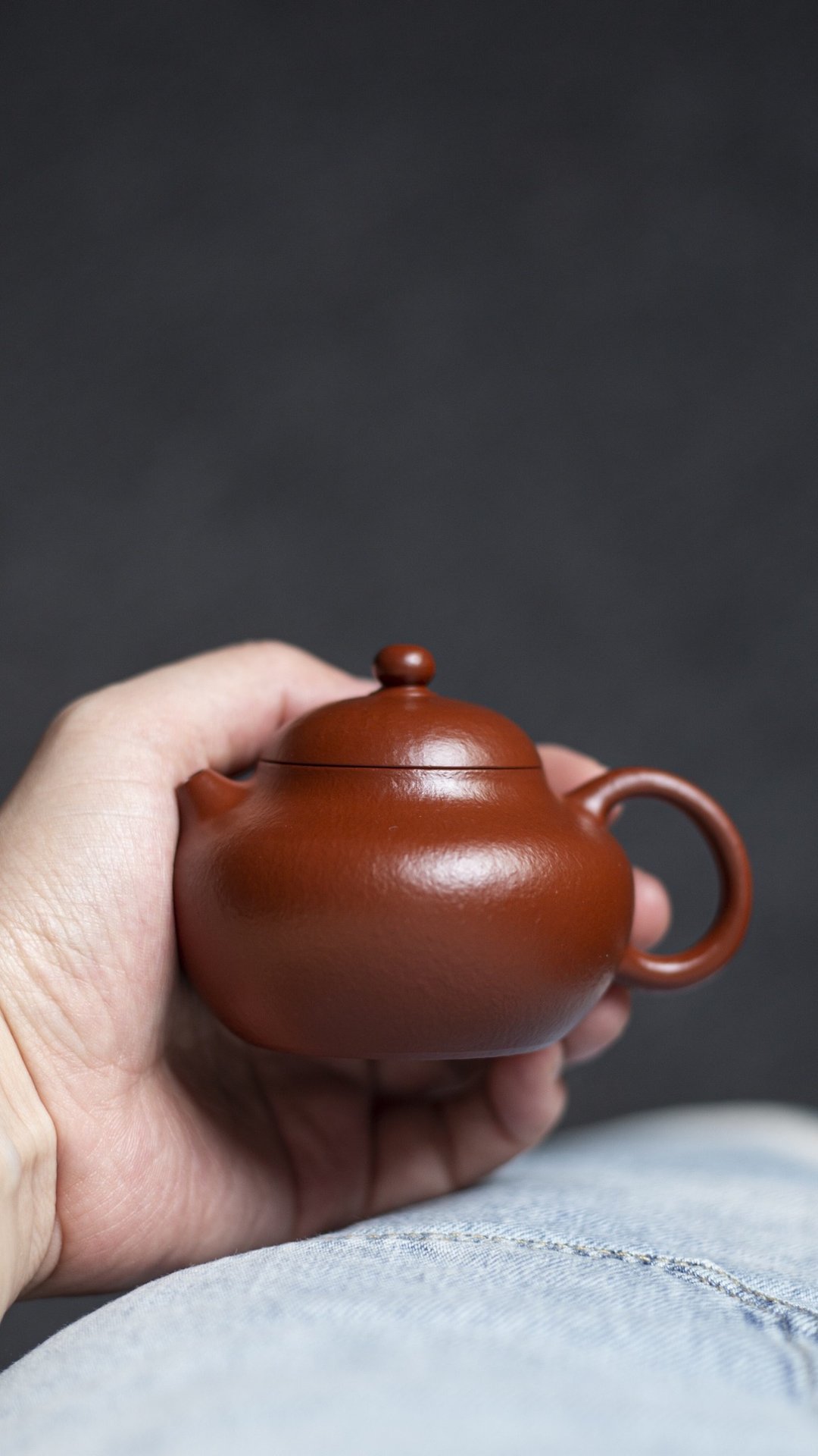 小文旦 全手工 120cc 原矿30目老朱泥  成型难 水色润泽 泡养后 - 茶具/茶杯 - 陶 灰色