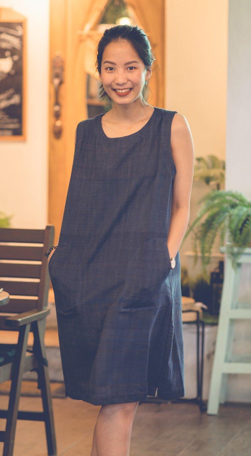 Grass Dress - 洋装/连衣裙 - 棉．麻 白色