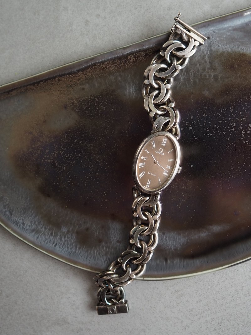 OMEGA 欧米茄 DE VILLE 碟飞 链带腕表 银 925 古董表 - 女表 - 银 银色